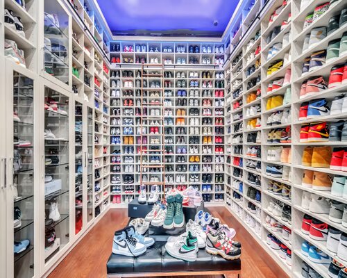 A collector’s shoe room Courtesy of Mainframe Real Estate LLC